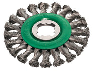 Lessmann X-Lock Stainless Steel Knot Wheel Brush 115mm Non Spark – – Now available at MTN Shop UK.