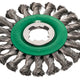 Lessmann X-Lock Stainless Steel Knot Wheel Brush 115mm Non Spark