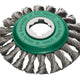 Lessmann X-Lock Stainless Steel Knot Bevel Brush 115mm Non Spark