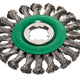 Lessmann X-Lock Stainless Steel Knot Wheel Brush 125mm Non Spark