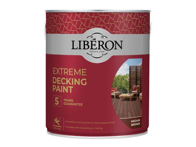 Liberon Extreme Decking Paint Medium Brown 2.5 litre – – Now available at MTN Shop UK.
