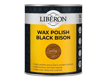 Liberon Black Bison Wax Paste Dark Oak 1kg – – Now available at MTN Shop UK.