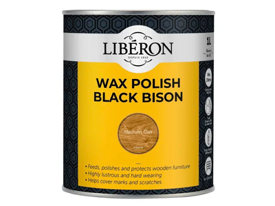 Liberon Black Bison Wax Paste Medium Oak 1kg – – Now available at MTN Shop UK.