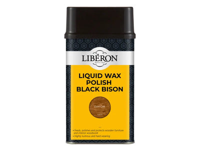 Liberon Liquid Wax Polish Black Bison Dark Oak 500ml – – Now available at MTN Shop UK.