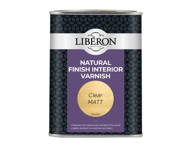 Liberon Natural Finish Interior Varnish Clear Matt 1 litre – – Now available at MTN Shop UK.