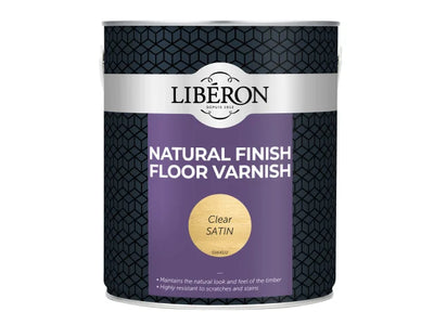 Liberon Natural Finish Floor Varnish Clear Satin 2.5 litre – – Now available at MTN Shop UK.