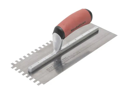Marshalltown 6mm Stainless Steel Square Notched Trowel DuraSoft® Handle – – Now available at MTN Shop UK.