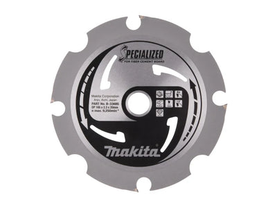 Makita B-33685 Specialized Blade for Fibre Cement Board 165 x 20mm x 4T – – Now available at MTN Shop UK.