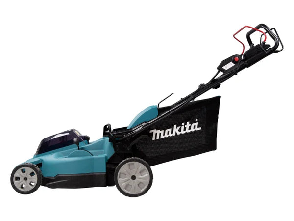 Makita DLM481CT2 Self-Propelled Lawn Mower 36V (2 x 18V) 2 x 5.0Ah Li-ion – – Now available at MTN Shop UK.