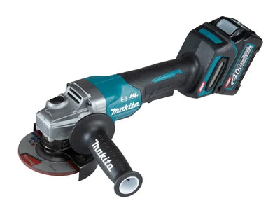 Makita GA012GD201 XGT 40Vmax BL Paddle Switch Grinder 115mm 40V 2 x 2.5Ah Li-ion – – Now available at MTN Shop UK.