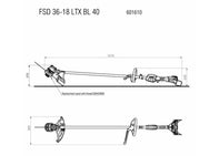 Metabo FSD 36-18 LTX BL 40 Loop Handle Line Trimmer 36V Bare Unit – – Now available at MTN Shop UK. - imagen 3