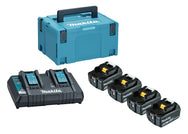 Makita - Makita 197627-6 LXT  Power Source Kit 18V - Makita dual battery charger kit with four batteries.