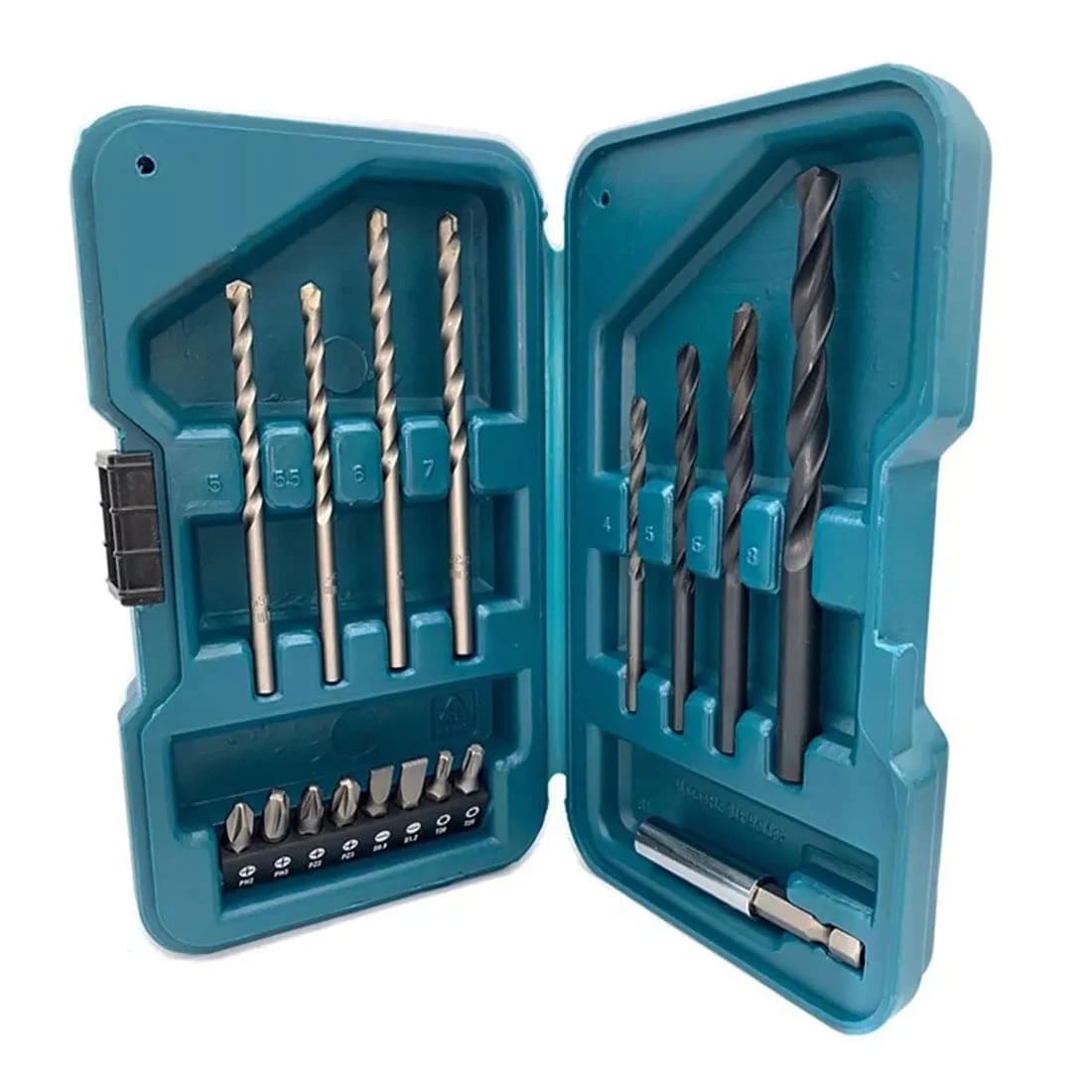 Makita - Makita D-45858 Drill and Screwdriver Bit Set, 17 Piece - Drill bit set with various sizes in case. - imagen 2