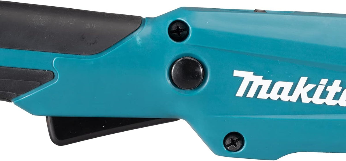 Makita - Makita DUR194RTX2 LXT Line Trimmer 18V 1 x 5.0Ah Li-ion - Makita blue cordless power tool handle close-up. - imagen 3
