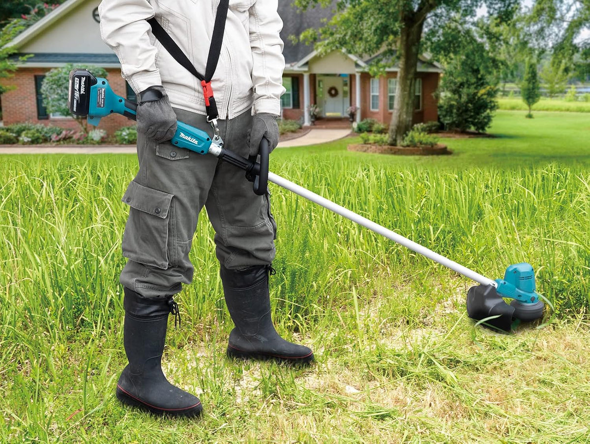 Makita - Makita DUR194RTX2 LXT Line Trimmer 18V 1 x 5.0Ah Li-ion - Cordless brush cutter trimming tall grass efficiently. - imagen 5
