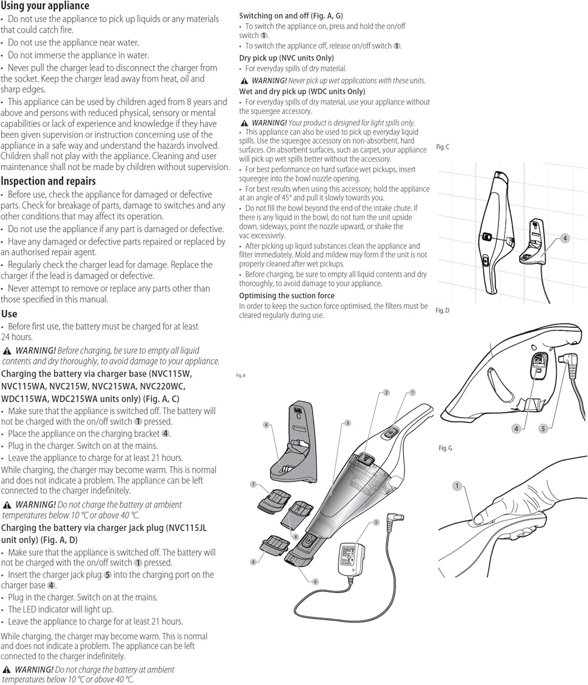 BLACK + DECKER NVC115JL Dustbuster® Hand Vacuum 3.6V - imagen 12