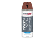 PlastiKote Twist & Spray Matt 400ml Pantile Red – – Now available at MTN Shop UK.
