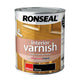 Ronseal  Interior Varnish Quick Dry Gloss Ebony 750ml