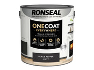 Ronseal One Coat Everywhere Interior Paint Black Pepper Matt 2.5 litre – – Now available at MTN Shop UK. - imagen 3