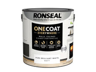 Ronseal One Coat Everywhere Interior Paint Pure Brilliant White Matt 2.5 litre – – Now available at MTN Shop UK. - imagen 3
