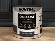 Ronseal One Coat Everywhere Interior Paint Charcoal Grey Matt 2.5 litre – – Now available at MTN Shop UK.