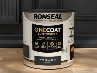 Ronseal One Coat Everywhere Interior Paint Charcoal Grey Matt 2.5 litre – – Now available at MTN Shop UK.