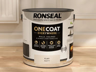 Ronseal One Coat Everywhere Interior Paint Clay Matt 2.5 litre – – Now available at MTN Shop UK.