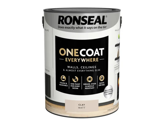 Ronseal One Coat Everywhere Interior Paint Clay Matt 5 litre – – Now available at MTN Shop UK. - imagen 3