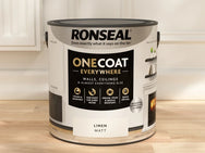 Ronseal One Coat Everywhere Interior Paint Linen Matt 2.5 litre – – Now available at MTN Shop UK.