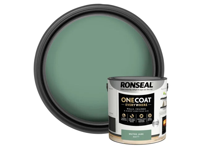 Ronseal One Coat Everywhere Interior Paint Muted Jade Matt 2.5 litre – – Now available at MTN Shop UK. - imagen 4