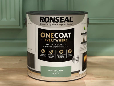 Ronseal One Coat Everywhere Interior Paint Muted Jade Matt 2.5 litre – – Now available at MTN Shop UK.