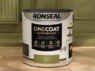 Ronseal One Coat Everywhere Interior Paint Olive Matt 2.5 litre – – Now available at MTN Shop UK.