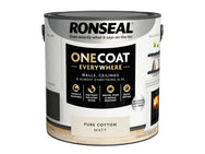 Ronseal One Coat Everywhere Interior Pure Cotton Matt 2.5 litre – – Now available at MTN Shop UK. - imagen 3