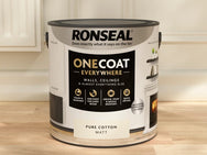 Ronseal One Coat Everywhere Interior Pure Cotton Matt 2.5 litre – – Now available at MTN Shop UK.