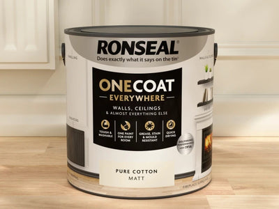 Ronseal One Coat Everywhere Interior Pure Cotton Matt 2.5 litre – – Now available at MTN Shop UK.