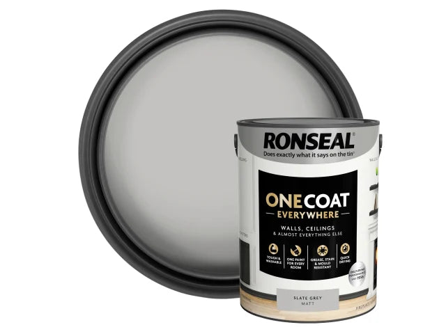 Ronseal One Coat Everywhere Interior Slate Grey Matt 5 litre – – Now available at MTN Shop UK. - imagen 4