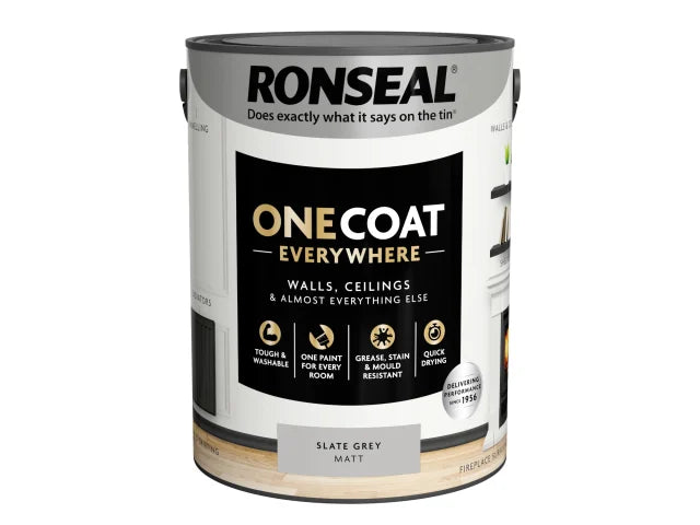 Ronseal One Coat Everywhere Interior Slate Grey Matt 5 litre – – Now available at MTN Shop UK. - imagen 3