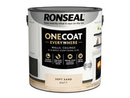 Ronseal One Coat Everywhere Interior Soft Sand Matt 2.5 litre – – Now available at MTN Shop UK. - imagen 3