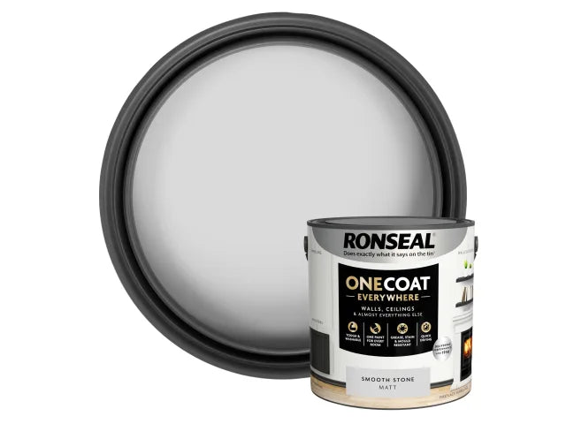 Ronseal One Coat Everywhere Interior Smooth Stone Matt 2.5 litre – – Now available at MTN Shop UK. - imagen 4