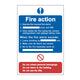 Scan Fire Action Procedure - PVC Sign 200 x 300mm