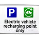 Scan Ev Recharging Point Only Rpvc 300X200mm