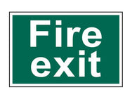 Scan Fire Exit Text Only - PVC Sign 300 x 200mm – – Now available at MTN Shop UK.