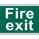 Scan Fire Exit Text Only - PVC Sign 300 x 200mm