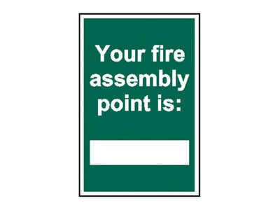 Scan Your Fire Assembly Point is - PVC Sign 200 x 300mm – – Now available at MTN Shop UK.