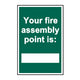 Scan Your Fire Assembly Point is - PVC Sign 200 x 300mm
