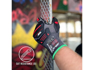 Scan Nitrile Palm Impact Cut D Gloves - L (Size 9) - imagen 4