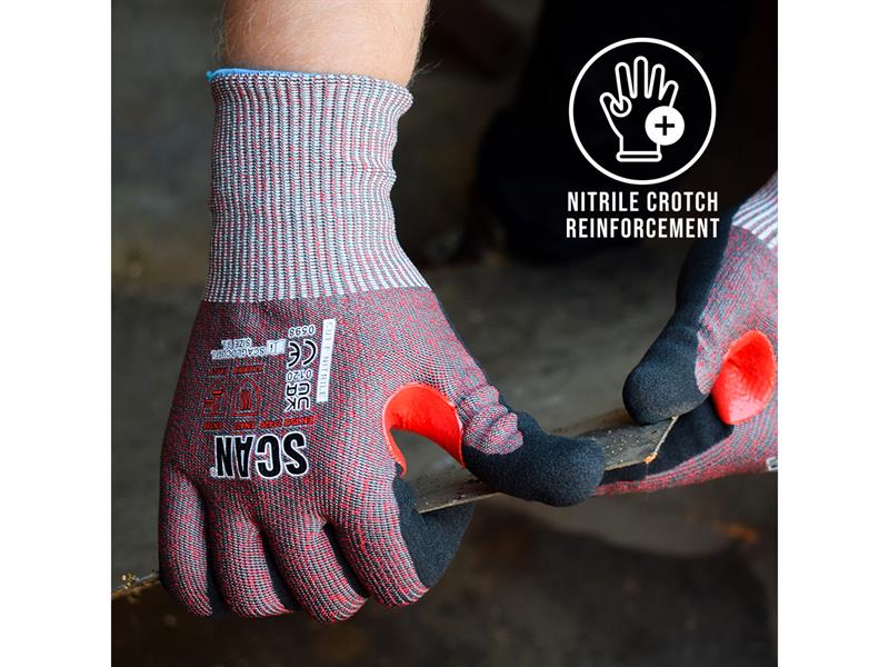 Scan Nitrile Palm Cut F Gloves - imagen 2