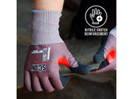Scan Nitrile Palm Cut F Gloves - imagen 2