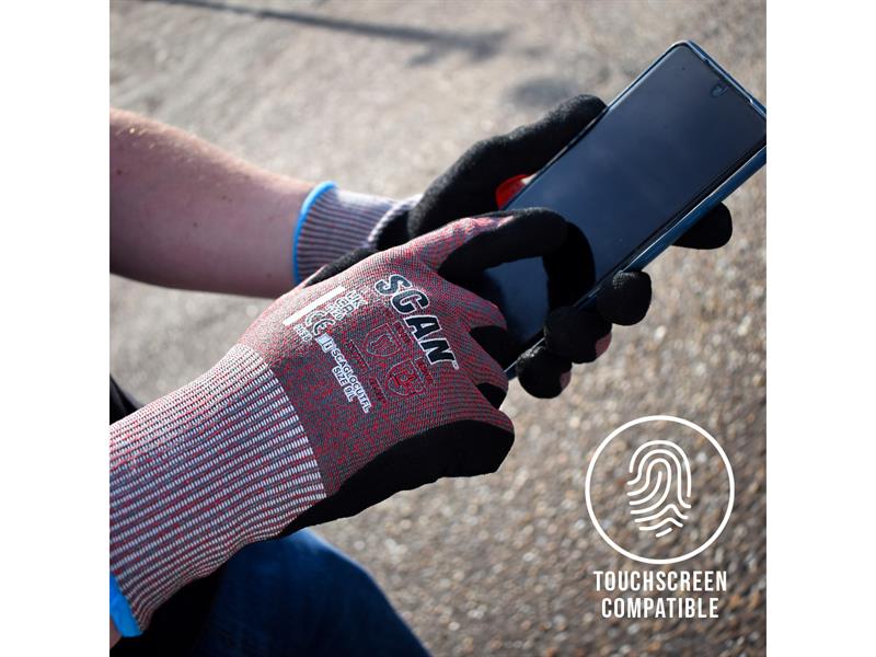 Scan Nitrile Palm Cut F Gloves - imagen 4