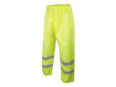 Scan Hi-Vis Motorway Trouser Yellow - XXL (48in) – – Now available at MTN Shop UK.